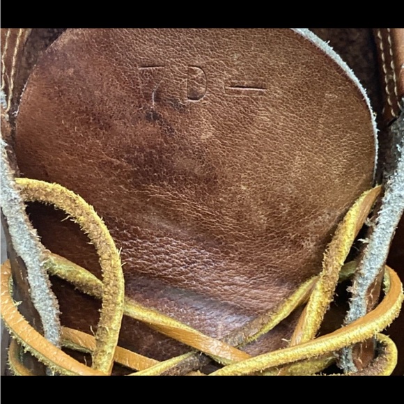 Vintage Gokey Sauvage Men\'s Hiker Hunting Boots Brown Leather Size 7D USA Made main image 16